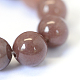 Aventurine naturelles pourpre chapelets de perles rondes X-G-E334-8mm-21-4