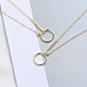 Кольцо 925 ожерелье из стерлингового серебра для женщин NJEW-BB72197-A-4