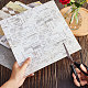 Gorgecraft 24 シート 12 スタイル 10x10 インチヴィンテージスクラップブック紙パッドクラシック模様カードストックジャーナリング用品写真ノート描画背景装飾 diy 旅行カードメイキング紙パック DIY-WH0387-63B-6