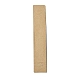 紙のアクセサリーディスプレイカード  ネックレスの収納に  長方形  淡い茶色  19x3.5x0.03~0.05cm  穴：13x6mmと12.5x3mm CDIS-M006-06A-2