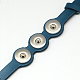 Leather Cord Snap Bracelet Making BJEW-Q659-04-5