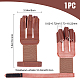 GORGECRAFT Brown Archery Glove Three Finger Genuine Leather Protective Glove Tab Accessories for Adult Beginner Gear Archery Shooting AJEW-WH0252-08-2