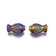 Perlas de aleación de color arco iris chapado en estante PALLOY-S180-344-2