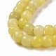 Natürliche Zitronen Jade Perlen Stränge G-G990-C06-4