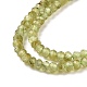 Natürlichen Peridot Perlen Stränge G-E591-05-4