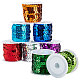 Pandahall Elite 8 рулон 8 цвета экологически чистые пластиковые бусины с пайетками PVC-PH0001-27-1