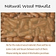 Timbre de sceau de cire en bois bricolage AJEW-WH0131-155-3