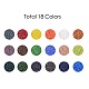 48000pcs 18 colores 12/0 grado a cuentas redondas de semillas de vidrio SEED-JP0012-02-2mm-2