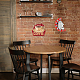 ヴィンテージメタルブリキサイン  バーの鉄の壁の装飾  レストラン  カフェ・パブ  他人  270x220x5mm AJEW-WH0409-014-5