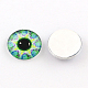 Cabochons à dos plat en verre avec kaléidoscope semi-rond/dôme for DIY Projects X-GGLA-Q037-18mm-11-2