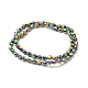 Chapelets de perles en verre électroplaqué EGLA-R045-7x6mm-03-2