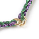 Braided Nylon Cord Bracelets BJEW-O167-01A-2
