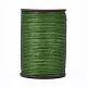 平らなワックス糸ストリング  マイクロマクラメコード  革縫い用  ダークオリーブグリーン  0.8mm  約109.36ヤード（100m）/ロール X-YC-P003-A08-1