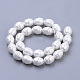 Chapelets de perles de coquille PEAR-S012-56-2