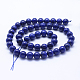 Natural Lapis Lazuli Beads Strands G-P342-01-8mm-A-2