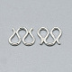 925 Sterling Silver S-Hook Clasps STER-T002-273S-2