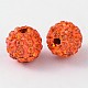 Polymer Clay Rhinestone Beads RB-C1438-10mm-A20-2