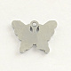 Ciondoli a farfalla smaltati in lega placcata platino ENAM-R032-04-2