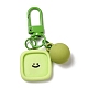 Porte-clés pendentif en acrylique visage souriant de dessin animé KEYC-D017-01D-1