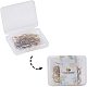 PandaHall Elite about 45 pcs 3 Colors 304 Stainless Steel Earring Hooks Ear Wire with Loop for DIY Earring Jewelry Craft Making STAS-PH0019-05-7