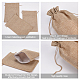 Benecreat 12 pz sacchetti di tela con coulisse sacchetti regalo di lino sacchetti di iuta sacchetto di gioielli (30x20 cm / 11.8x7.8 pollici) per bomboniere bomboniere e artigianato ABAG-BC0001-23-4