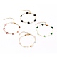 Nuggets Natural Gemstone Beaded Bracelets BJEW-JB05705-1