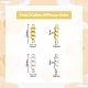 DICOSMETIC 100Pcs 2 Colors Heart Linking Charms Small Love Link Connector Platinum Golden Heart Connector Charms Three Heart Link Charms Alloy Jewelry Connector for DIY Jewelry Making FIND-DC0003-24-2
