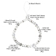 Perles de strass en verre et argile polymère rondelle chaînes de dragonne de téléphone HJEW-YW0001-05D-4