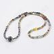 Natural & Synthetic Mixed Stone Beads Wrap Bracelets BJEW-JB03591-3