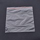 プラスチックジップロックバッグ  再封可能な包装袋  トップシール  セルフシールバッグ薄袋  長方形  透明  16x11cm  片側の厚さ：1.2ミル（0.03mm）  約100個/袋 X-OPP-O001-11x16cm-1