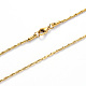 Vakuumbeschichtung 304 Coreana-Halskette aus Edelstahl NJEW-S420-005A-G-1
