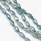 Electroplate Crystal Glass Rice Beads Strands EGLA-F042-A13-2