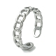 304 anillo de puño abierto de acero inoxidable RJEW-L110-031P-1