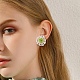 Boucles d'oreilles fleur perles de rocaille EJEW-TA00198-4