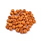 Perles en bois naturel teint X-WOOD-Q006-8mm-09-LF-1