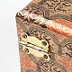Rectángulo chinoiserie regalo embalaje cajas de joyas de madera OBOX-F002-18B-02-7