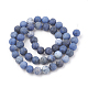 Chapelets perles en quartz dumortiérite naturel G-T106-060-3