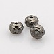 Perlas espaciadoras rondelle de aleación de metal de estilo tibetano PALLOY-O029-01B-1