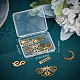 Beebeecraft 10Pcs/Box 5 Style Animal Moon Charms 18K Gold Plated Stainless Steel Butterfly Snake Moon Sun Tarot DIY Dangle Making Kits for Bracelet Necklace Jewelry Making STAS-BBC0001-41-7