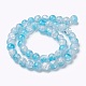Two Tone Crackle Glass Beads Strands GLAA-F098-03C-03-2