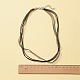 Realizzazione di una collana con cavo cerato a 20 fili da 2 pezzo DIY-FS0003-93-3