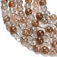 Нити бусин из рутилированного кварца из натурального черного золота G-L642-B09-8mm-4