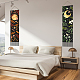 Tapisseries murales décoratives en polyester motif lune et soleil AJEW-WH0399-023-5
