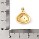 Латунные микро проложить кубического циркония подвески KK-R100-12G-03-3