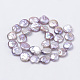 Hebras de perlas keshi de perlas barrocas naturales PEAR-S012-23A-2