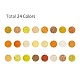 600g 24 colores cuentas de semillas de vidrio SEED-JP0008-03-2mm-2