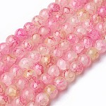 Chapelets de perles en verre peint par pulvérisation, ronde, colorées, 8~8.5mm, Trou: 1.5mm, Environ 100 pcs/chapelet, 31.1 pouce (79 cm)