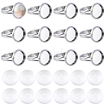 fits all 10pcs Best Quality Adjustable Ring Blanks 12x15 Flower Shapes Base 