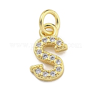 Буквица из латуни с подвесками из кубического циркония KK-Q814-26S-G