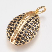 Латунные микро проложить кубического циркония подвески KK-I614-067G1